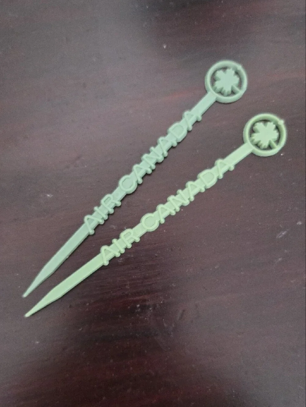 Air Canada Swizzle Sticks Set of 2